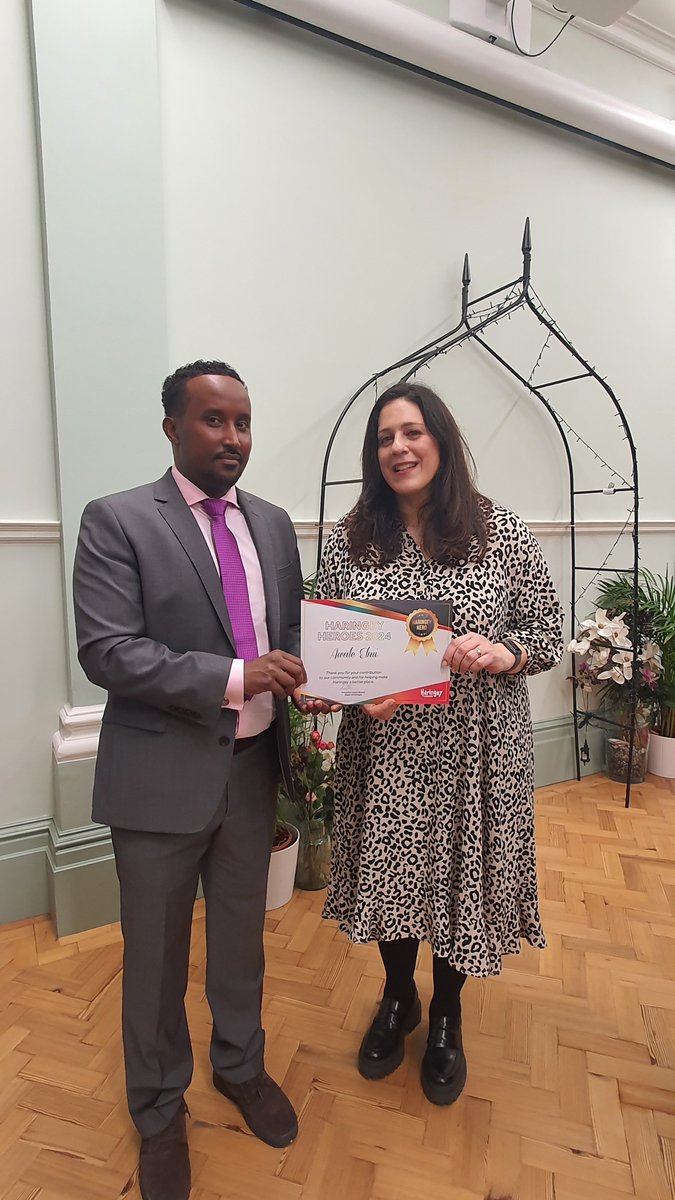 Absolutely delighted to have won Haringey Hero Award for my work with @riseprojects_ Such an honour to receive this special award. Grateful to those who nominated me! @haringeycouncil @LesterBuxton @perayahmet