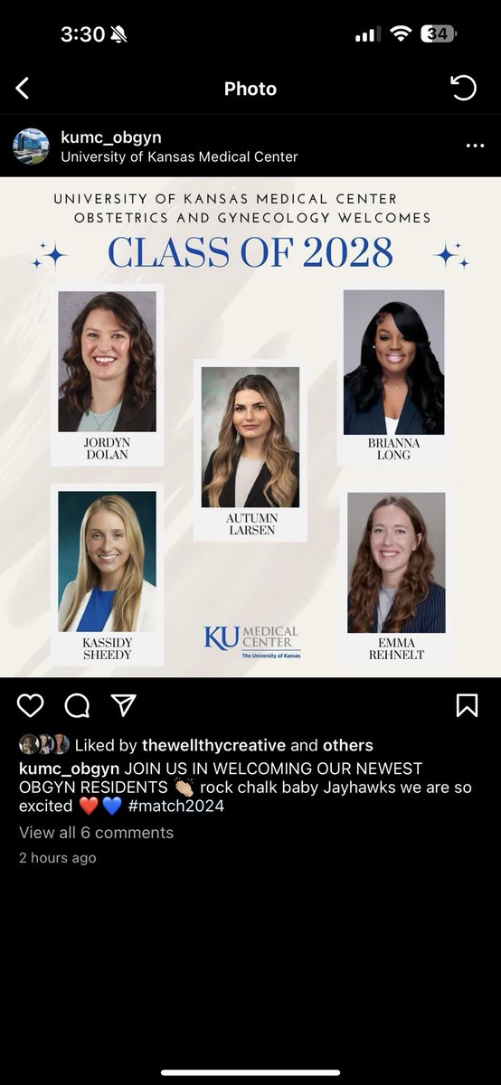 __BriSimonee's tweet photo. LIFE UPDATE 🥳🥳

Taking my talents to Kansas baby!

#snma #obgynmatch #OBGYNTwitter #MATCH2024 #kumc #UAMS #MedTwitter https://t.co/HtOUcq6dUG