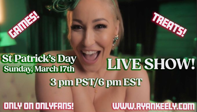 Going live in two hours on my fan site!  Don't miss your chance to get lucky 🍀 https://t.co/fg4mZLkT