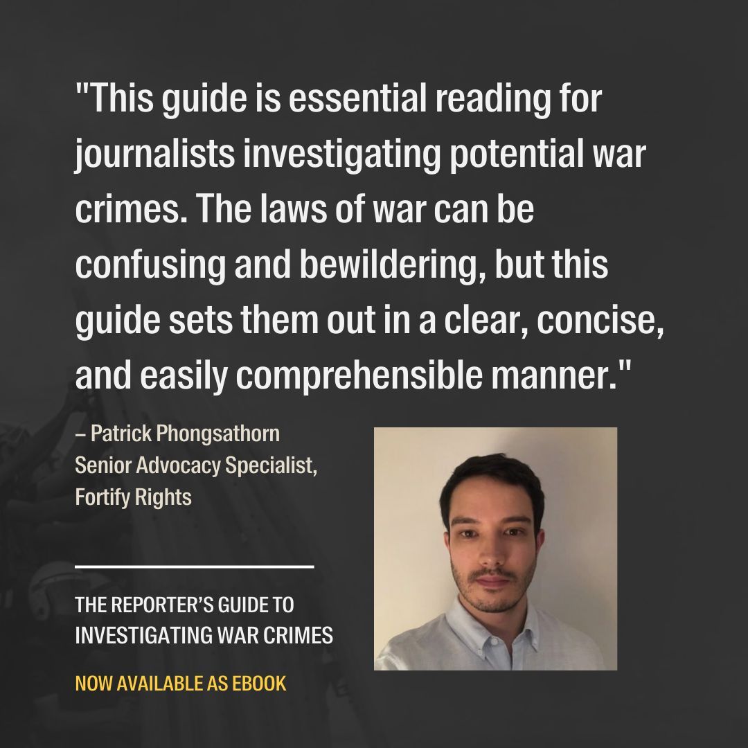 🆕 To better share GIJN’s comprehensive, 16-chapter reporting guide on investigating #WarCrimes, we converted our online guide into the organization's first-ever e-book❗ 📚 Now available for download on multiple online book platforms: buff.ly/3T03nHF @Patrick_Phongsa