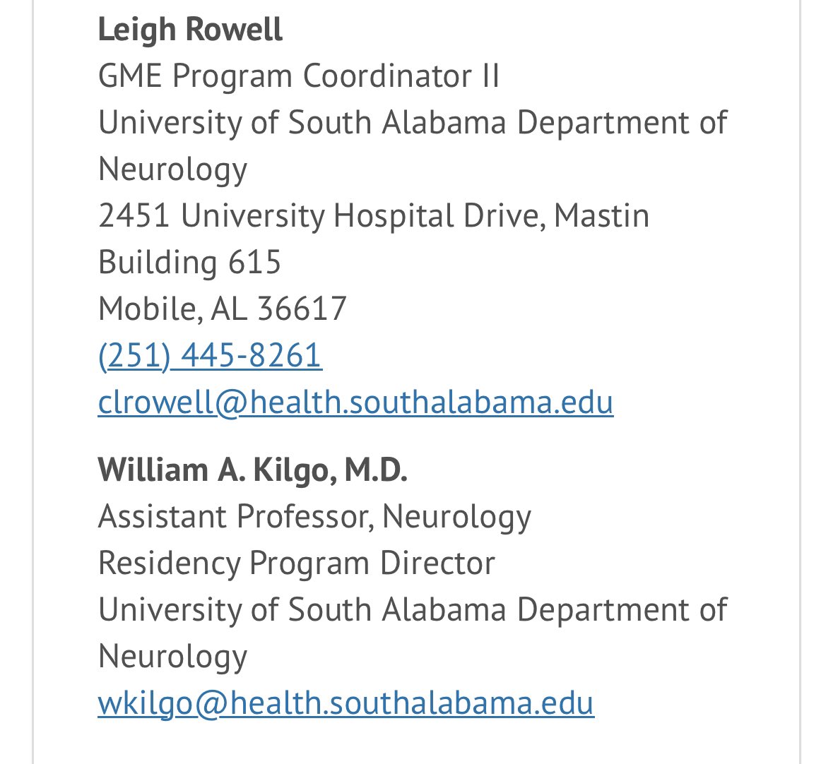 We are seeking to fill an open PGY2 position for a July 1 2024 start due to a complement increase. Interested candidates that have or will complete a qualifying PGY1 internal medicine internship, please email PD Dr. Kilgo and program coordinator Leigh Rowell to apply
@NMatch2024