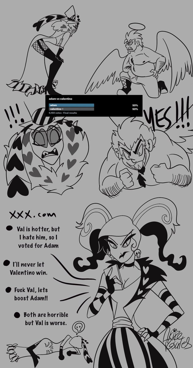 AkireRosales's tweet photo. As promised! A short comic for Vox victory!!

Never mess with the Vees.

#HazbinHotel #Vox #Vees https://t.co/xx2VgBFtkD