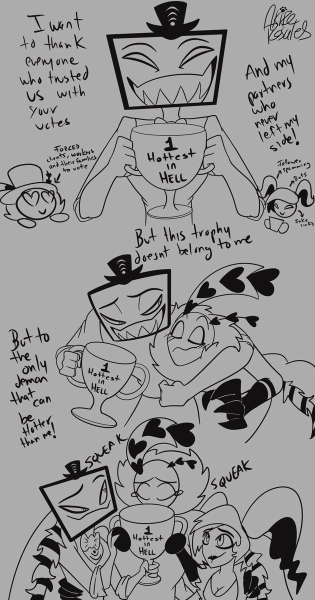 AkireRosales's tweet photo. As promised! A short comic for Vox victory!!

Never mess with the Vees.

#HazbinHotel #Vox #Vees https://t.co/xx2VgBFtkD
