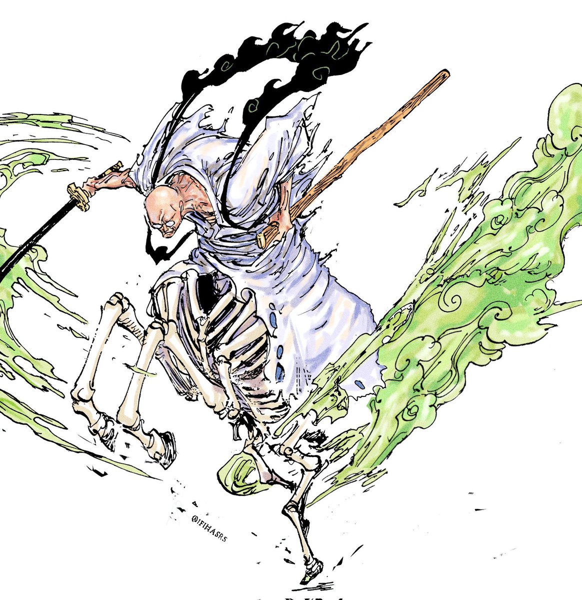 Geo_AW's tweet photo. Brooks ability to tap into the underworld + being a master swordsman on Zoro and Mihawk’s level, this guy is a problem https://t.co/A3n1wnGWqM