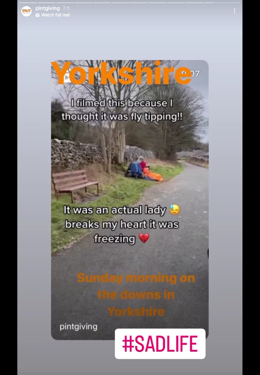 instagram.com/stories/pintgi… A newest reel on Instagram. Go check it out & let us know what you think. #pintgiving #homelessness #Yorkshire #peopleinneedtoday #sleepingoutside #sadlife