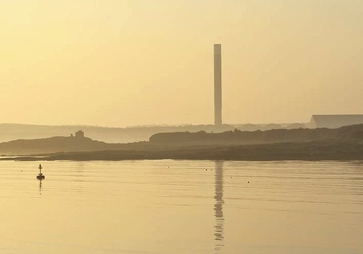 Before the 400ft+ Anglesey Aluminium (Rio Tinto) chimney is demolished, Here are a few of my past images #Anglesey #wales #Holyhead