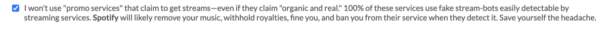 DistroKid now has this as a mandatory checkbox before you distribute your music