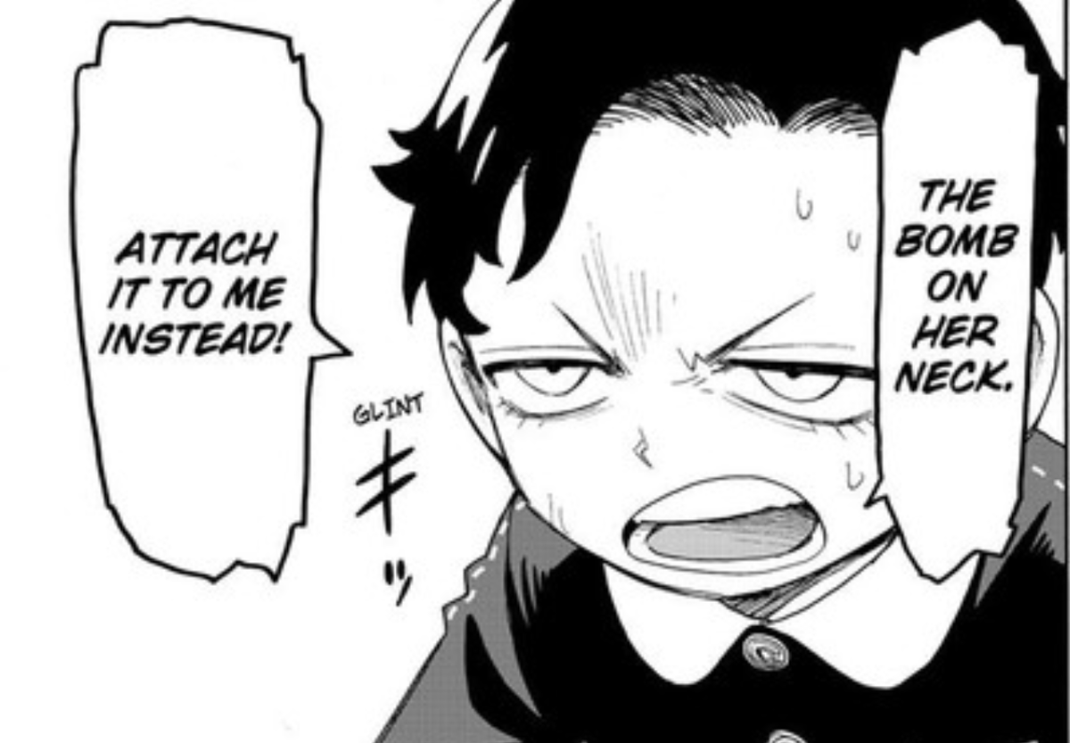 Crying4Kaneki's tweet photo. It wasn't out of the blue.

#SPY_FAMILY #spoilers #chapter71 and #chapter96 https://t.co/oNNwTDttkT