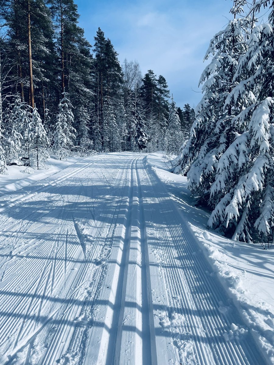KatjaLuojus's tweet photo. Tänään upeat hiihtoladut, @Nokiankaupunki, Koukkujärvellä. Nihkeä luisto, mutta matka kuitenkin taittui 🔥👍Sateen jälkeen saapui myös upea poutasää ☀️☀️☀️
#hiihto #pertsa #aurinko #ladut https://t.co/x5LiIYXbGj