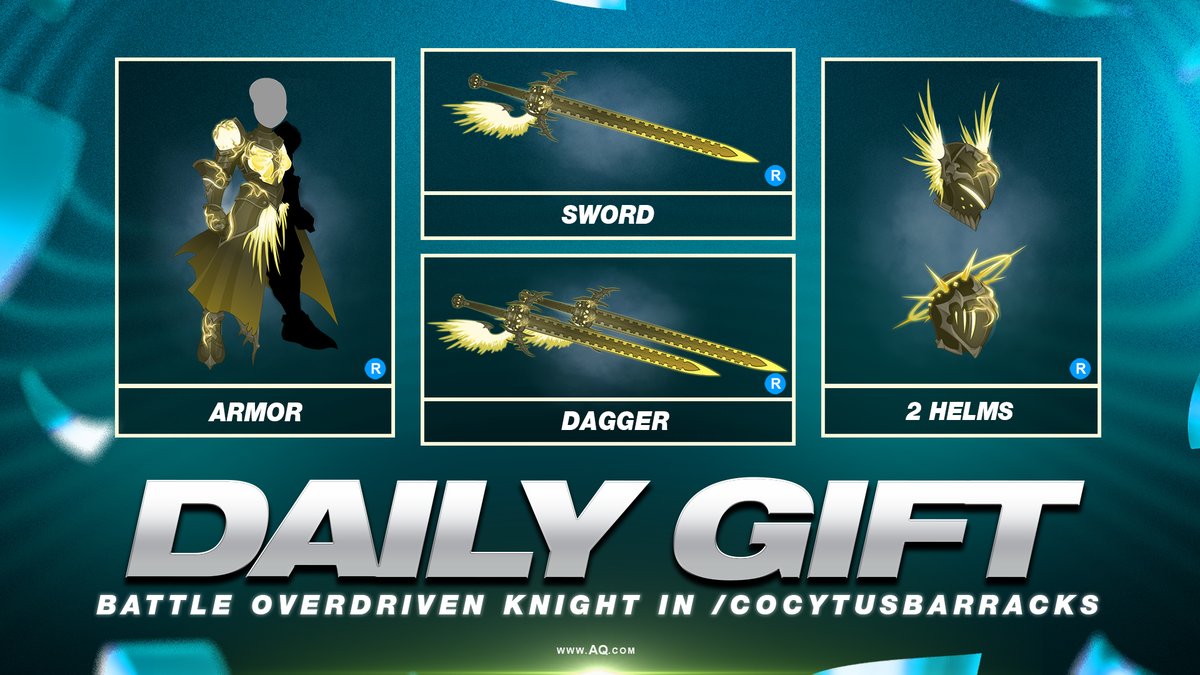Alina_AE's tweet photo. Sunday's Daily Login Gifts went live at midnight, have you gotten yours yet? Battle the Overdriven Knight in the /cocytusbarracks map to collect all the 0 AC rare drops! https://t.co/m5csV5Tgi7 https://t.co/yUxmUf5dwX