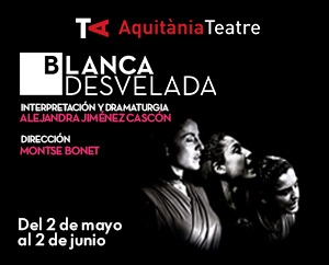 ¡¡Puro gozo de comunicaros esta GRAN NOTICIA!!
Blanca Desvelada estará en el Aquitània del 02 de mayo al 02 de junio.
Volvemos con muchas ganas y con sorpresas!
Os esperamos. 
Entradas en aquitania.com 
<a href="/aquitaniabcn/">AQUITÀNIA TEATRE</a>
#blancadesvelada
#nonoscansamos
#perdón #memoria