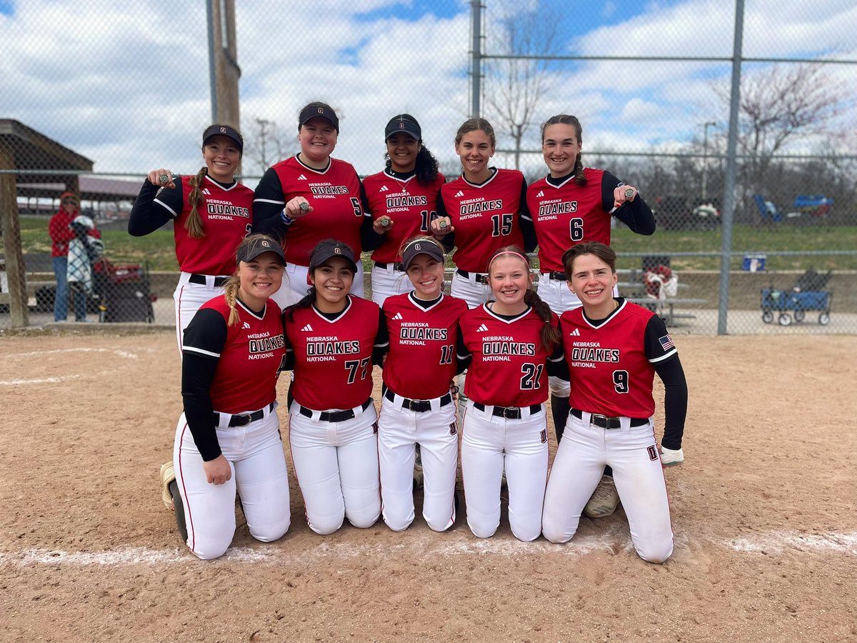 NEReignJonas's tweet photo. Not a bad way to start the year! 1st place at USA Softball St. Patrick’s Day Shootout. #QuakesNationalJonas https://t.co/wRQoiiowjG