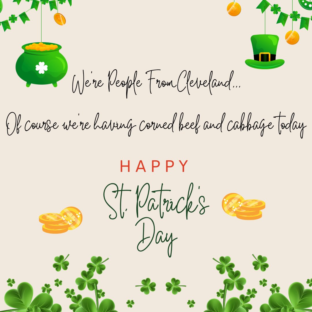 peoplefromcle's tweet photo. Happy St. Patrick’s Day! https://t.co/iX0ZiZgwNA