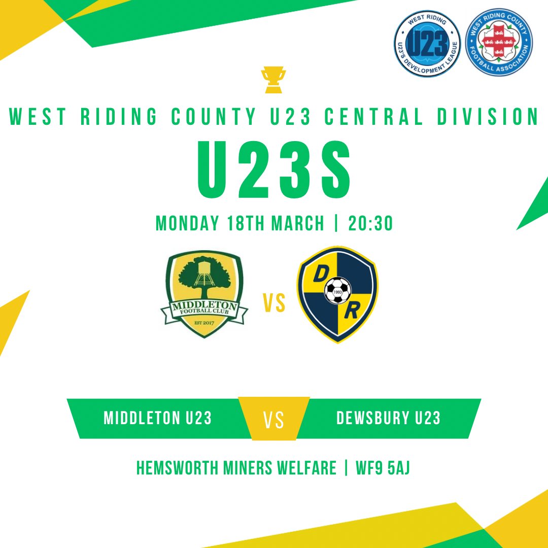 The U23s face Dewsbury U23s tomorrow evening as we look to move in on the League Title with just 5 games remaining. #UTM 🔰