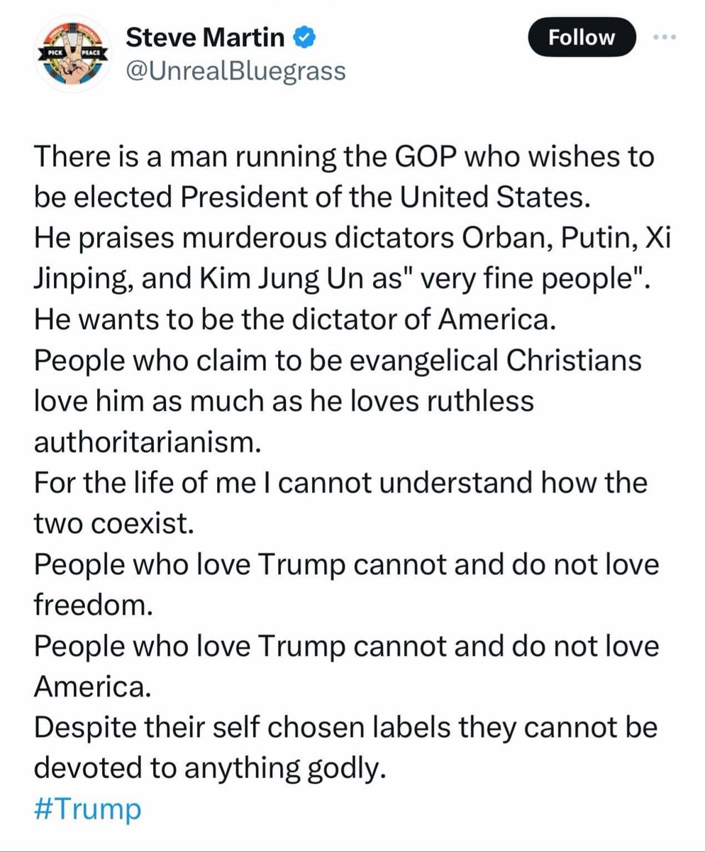 I've discovered that if you make a true statement about Trump ,and it hurts the cult,they jump up and scream. 
Making it much much easier to identify and block them.
That having been said I leave you this fine day with the following.
#TrumpIsATraitorAndCriminal 
#MAGA 
#ElonMusk