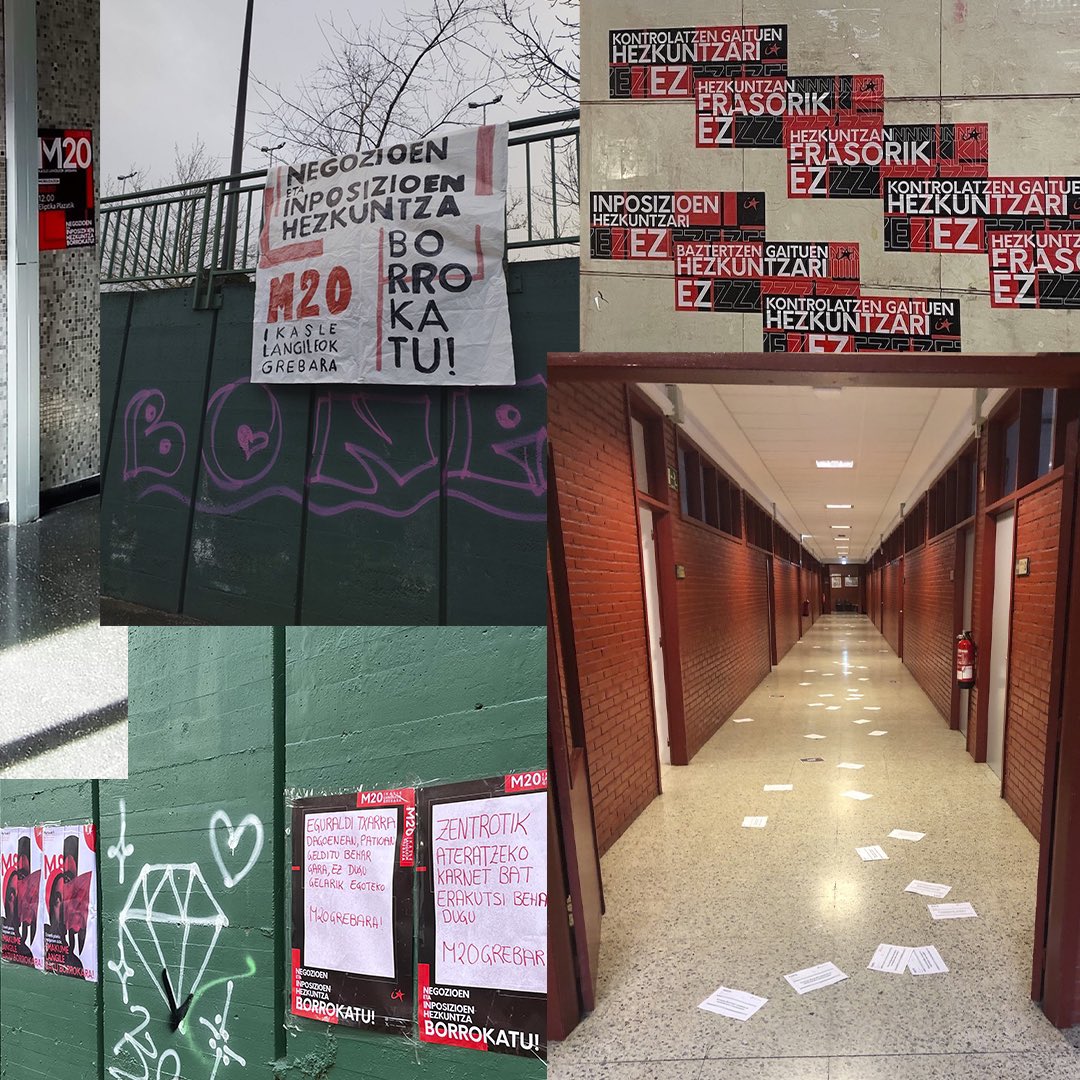 Hona hemen Meatzaldeko Ikasle Abertzaleak-en kontua. Hemendik aurrera, bertatik jarraitu ahalko duzue gure eskualde mailako jardun politikoa.

Azken asteetan eskualdean lanean egon gara M20ko grebara begira, hemen dituzue egindako lanaren irudi batzuk.