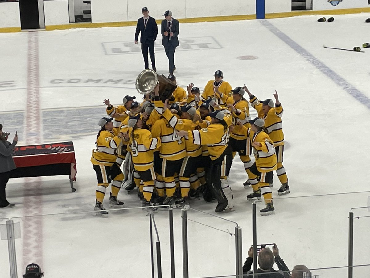 ADRIAN, WE DID IT! Congratulations to the Adrian College Bulldogs on winning their first ACHA Women’s Division I National Championship.