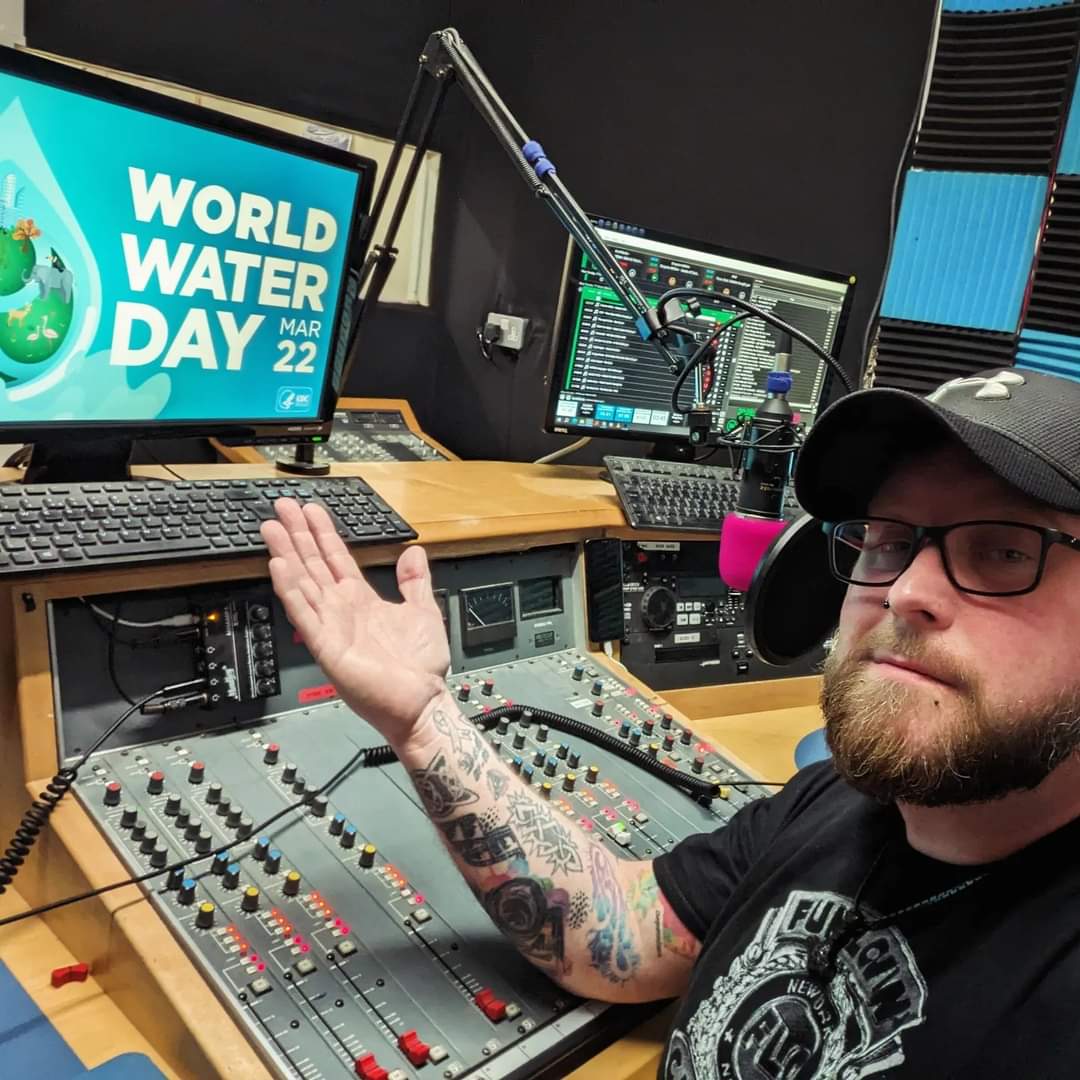 I'm back in the #radio studio recording this week's edition of @TheRockOutRadio which will be titled 'Water' as it's #WorldWaterDay on Friday 22nd March! Follow the show page for details of which #bands have their #NewMusic (released this Friday), played. #Rock #Metal #Punk