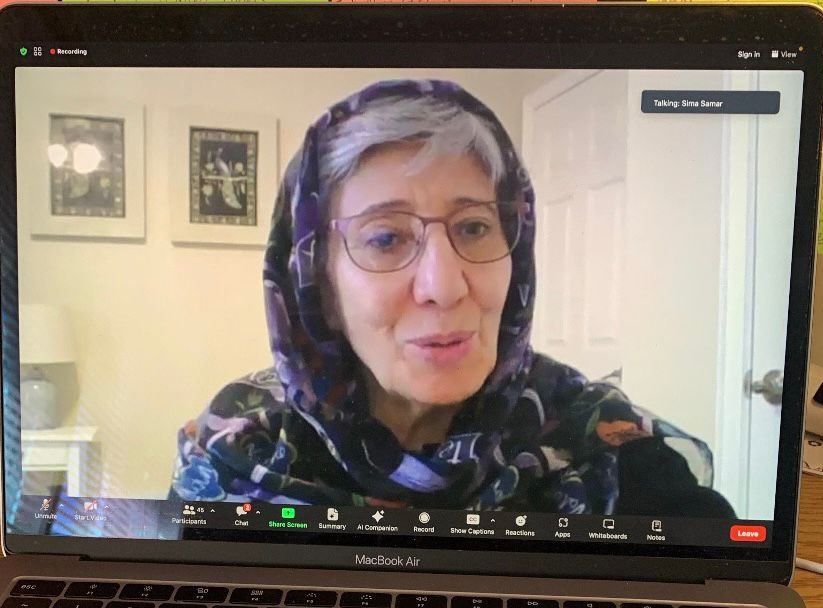 A Great conversation with @DrSimasamar. It was an opportunity to learn about Afghanistan and what we can do to help the people of Afg. The Team at HCUK has worked hard to make this virtual event happen. Recording will soon be available - keep an eye on our social media pages.