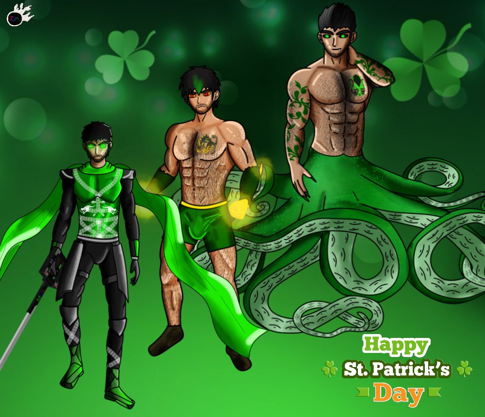 My green boys wanna say #happysaintpatricksday2024 

#digitalart #green #SaintPatrickDay