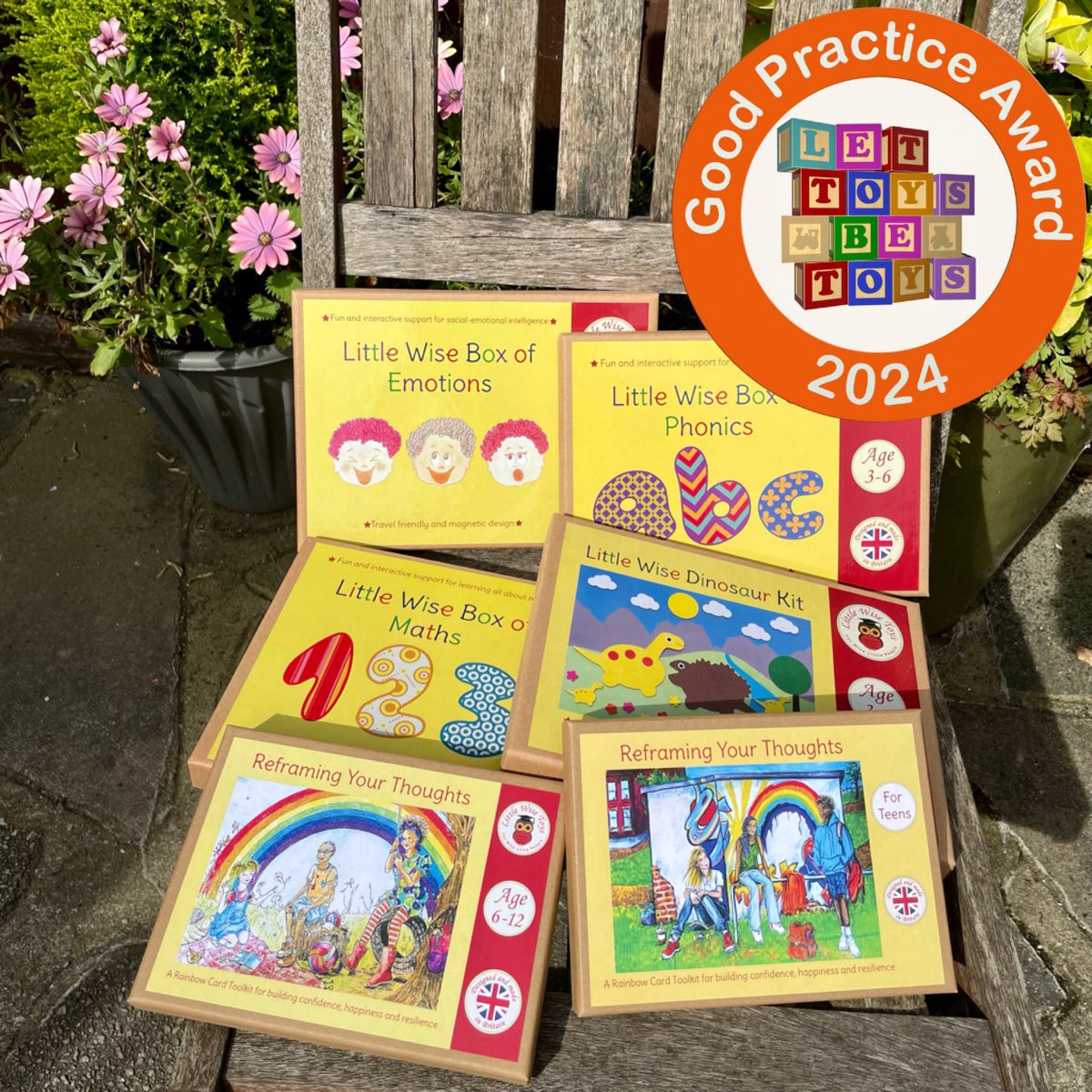 Absolutely delighted to receive the 2024 @LetToysBeToys good practice award ✨ 💛🌈 ✨ #lettoysbetoys #educationaltoys #educationalresources littlewisetoys.com