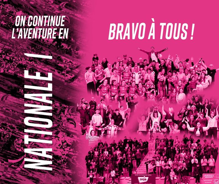 Une nouvelle saison s’annonce en Nationale 1 ! ✨

Notre équipe féminine se maintient aujourd’hui grâce à cette victoire 19-34 contre Colombelles. 

Félicitations à toutes et à tous ! 👏🏼

À samedi ! 😁