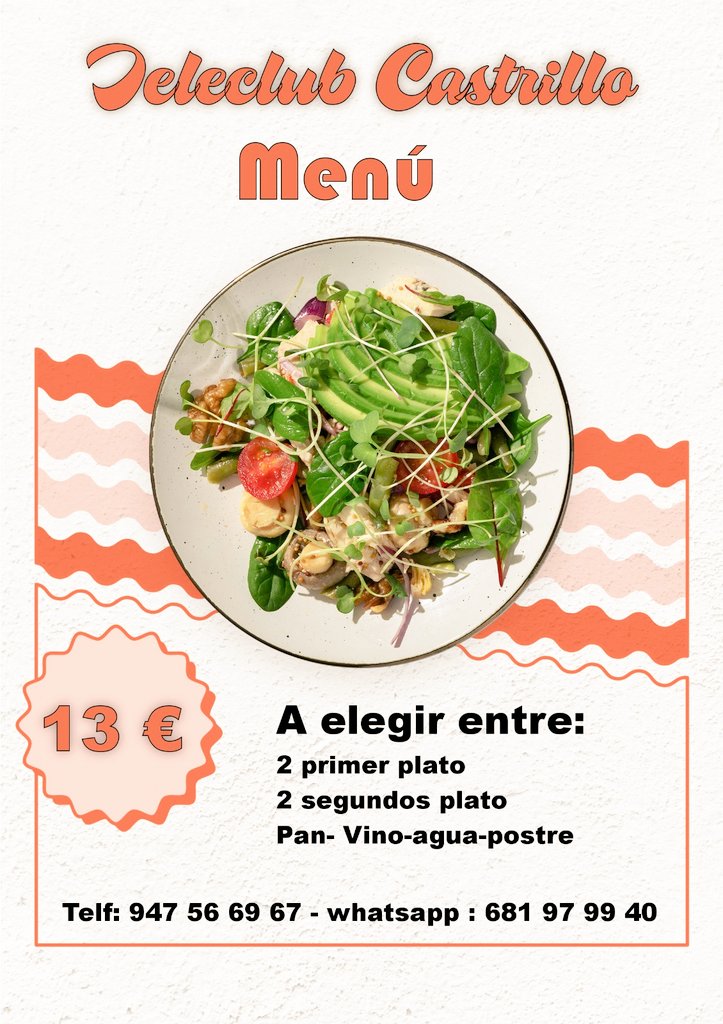 Menú del día por 13€ 😋😋😋
