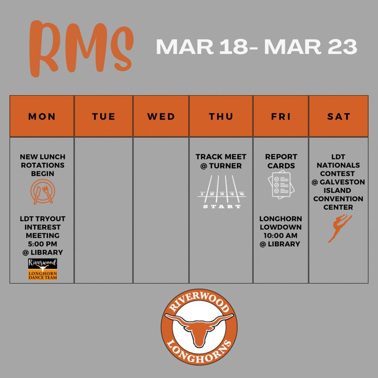 We hope you had a wonderful spring break, Longhorns! It's time to finish the year strong. See you tomorrow! #REPhard