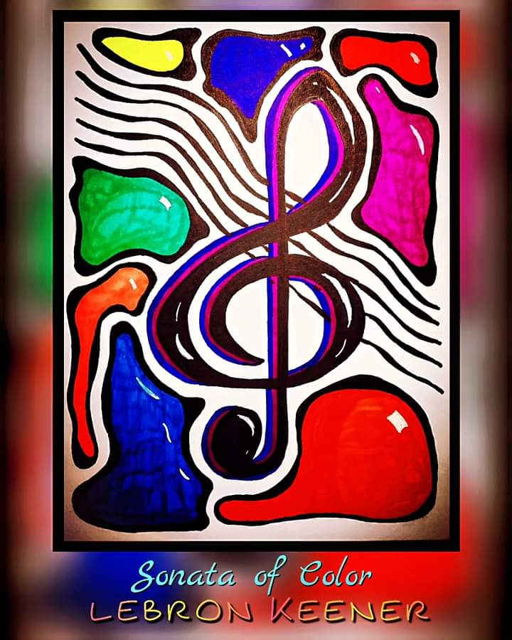 Sonata of Color 
By LeBron Keener 
#abstract #abstractart #abstractpainting #abstractartwork #art #artappreciation #artist #artistsoninstagram #artistshelpingartists #sketchbook #sketchart #sketching #drawing