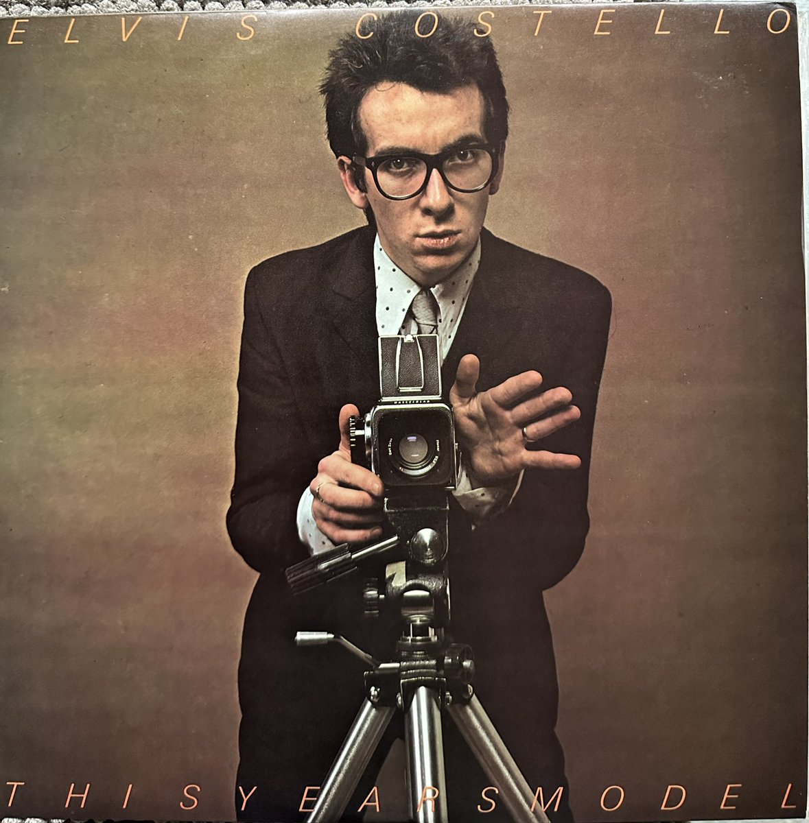 BernardZuel's tweet photo. 46 years old this week but still perfect moody teen fare. #morningpop #mondayvinyl #elviscostello #thisyearsmodel https://t.co/A2GYUYKds8