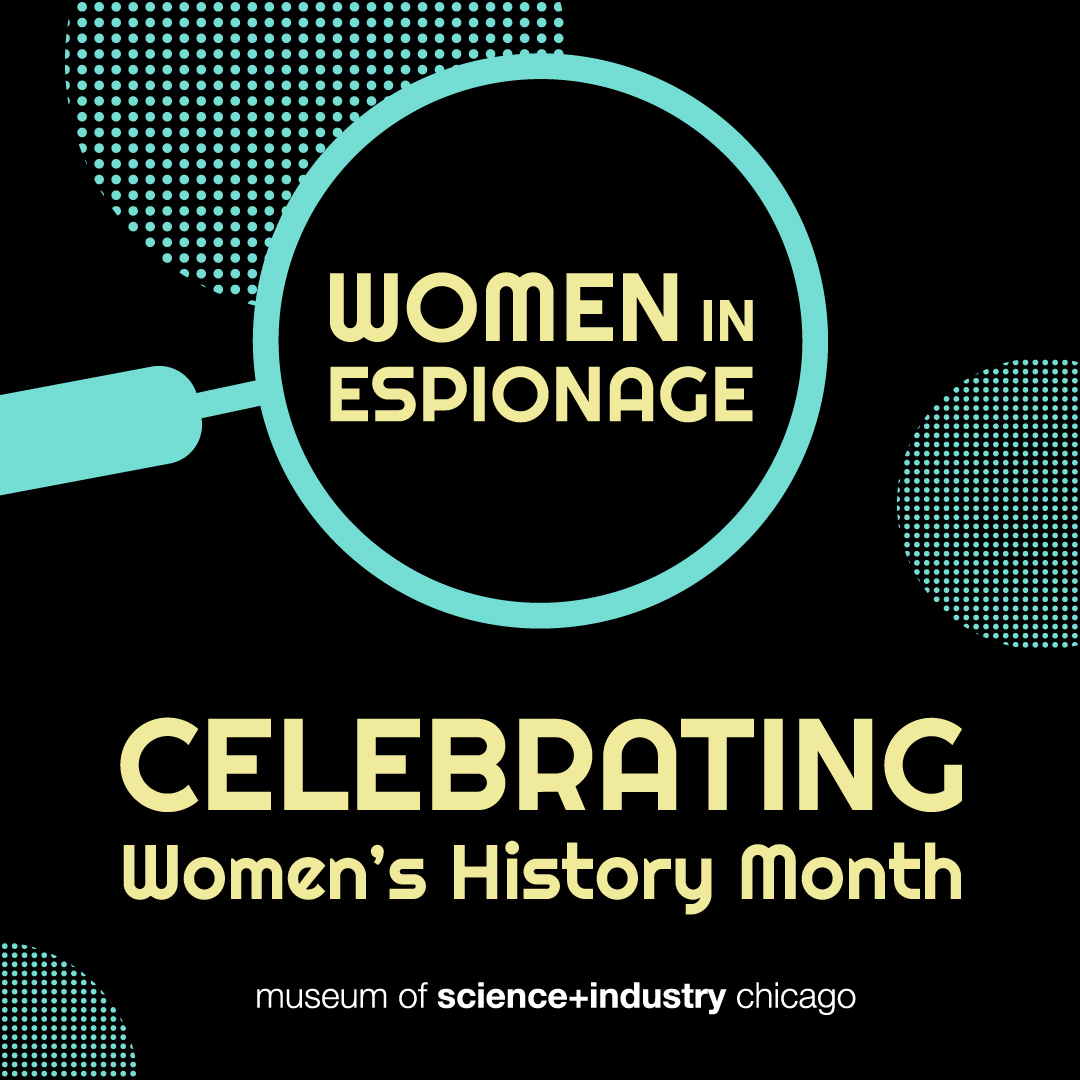msichicago's tweet photo. 🕵️‍♀️ In honor of #WomensHistoryMonth and #007Science, Women in Espionage is a temporary exhibition showcasing the achievements and the individual journeys taken by history’s most iconic female intelligence officers, agents and spies. 

Visit the Museum to learn more! 🔎 https://t.co/eOjBfCPla3