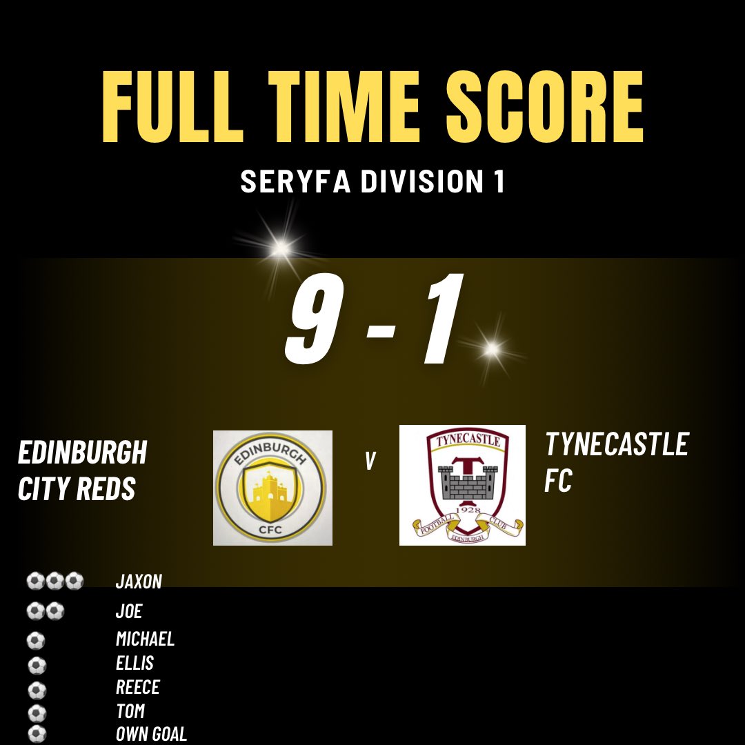 After losing the opening goal today, the boys put on a super show against  Tynecastle. Great to see a number of boys on the scoresheet today ⚽️⚽️⚽️⚽️⚽️⚽️

Next week we meet Currie Star for the first time and aim to put on another great performance 👍