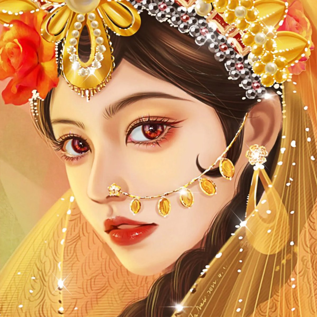 REHANSHA466's tweet photo. A beautiful traditional dress can make any girl stand out! As for a hashtag, it depends on the context or occasion. Some examples could be #CulturalBeauty, #EthnicFashion, or #TraditionInStyle. https://t.co/lg66WR4RPQ