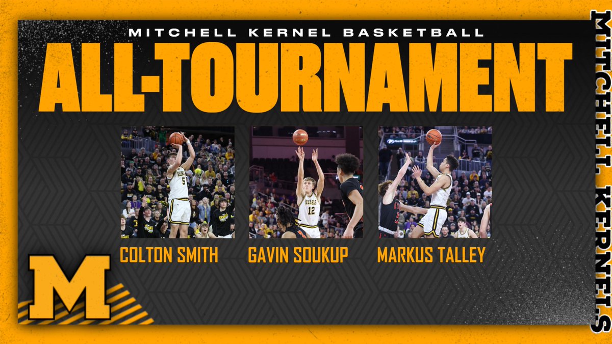 MitchellKernels's tweet photo. Gavin Soukup, Markus Talley, and Colton Smith named to the All-Tournament Team!

Read more at - https://t.co/IC1g4CGOWp https://t.co/wj5xjbm5of