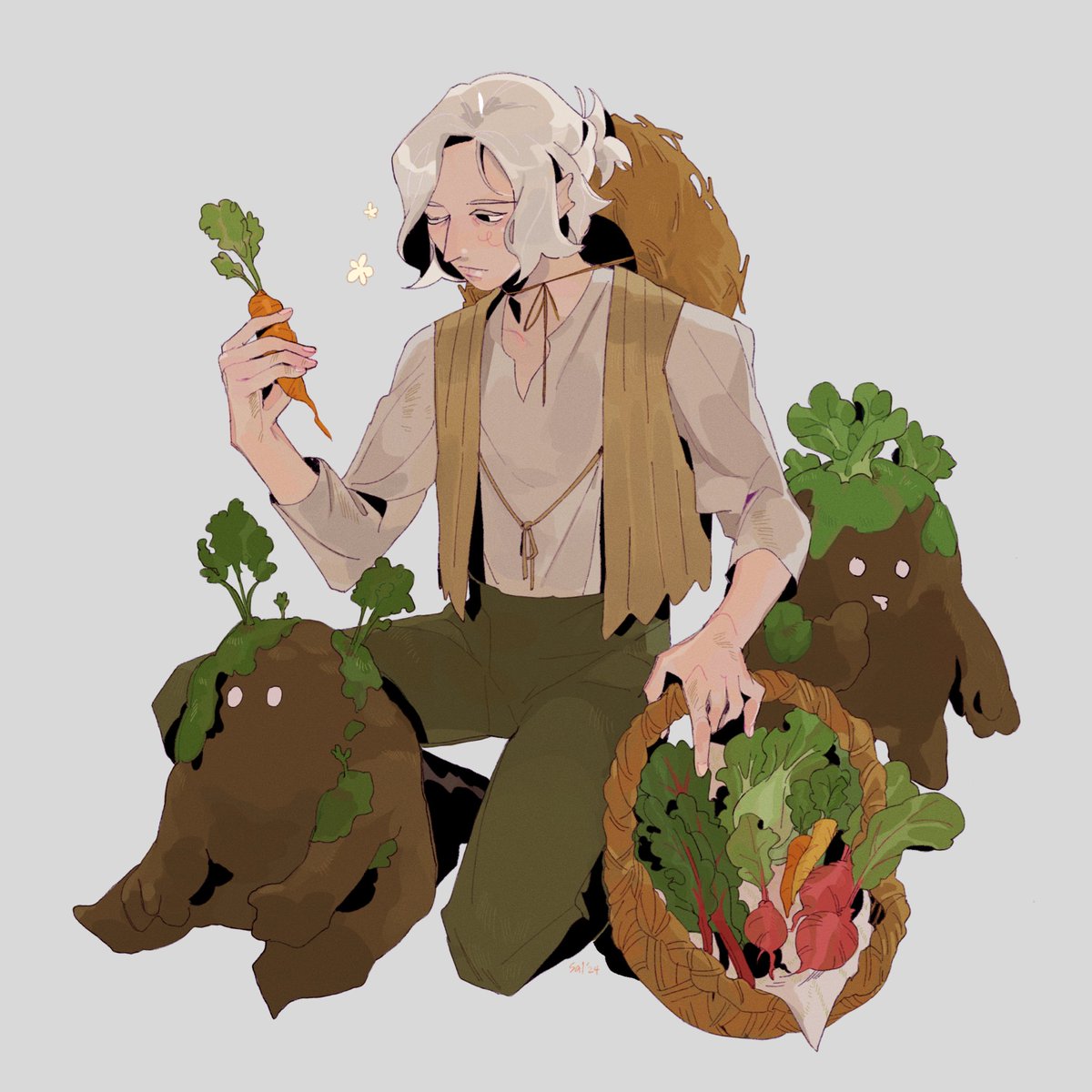 「spring harvest  #ダンジョン飯 #deliciousindung」|sal 🌈🐙💤のイラスト