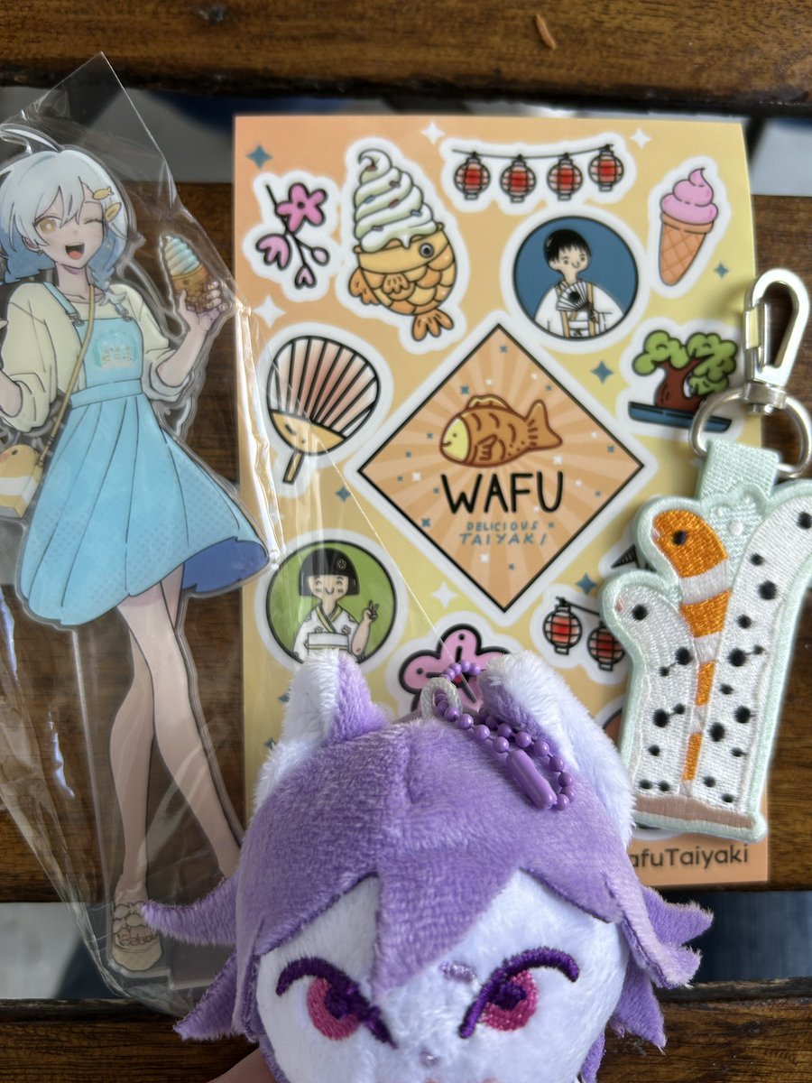 i went to the wafu x umvvelt popup collab today!! the cereal milk flavor was tasty and all the merch was so cute; i had a good time 🐠🍦🐠 #umvveltpopupcollab2024