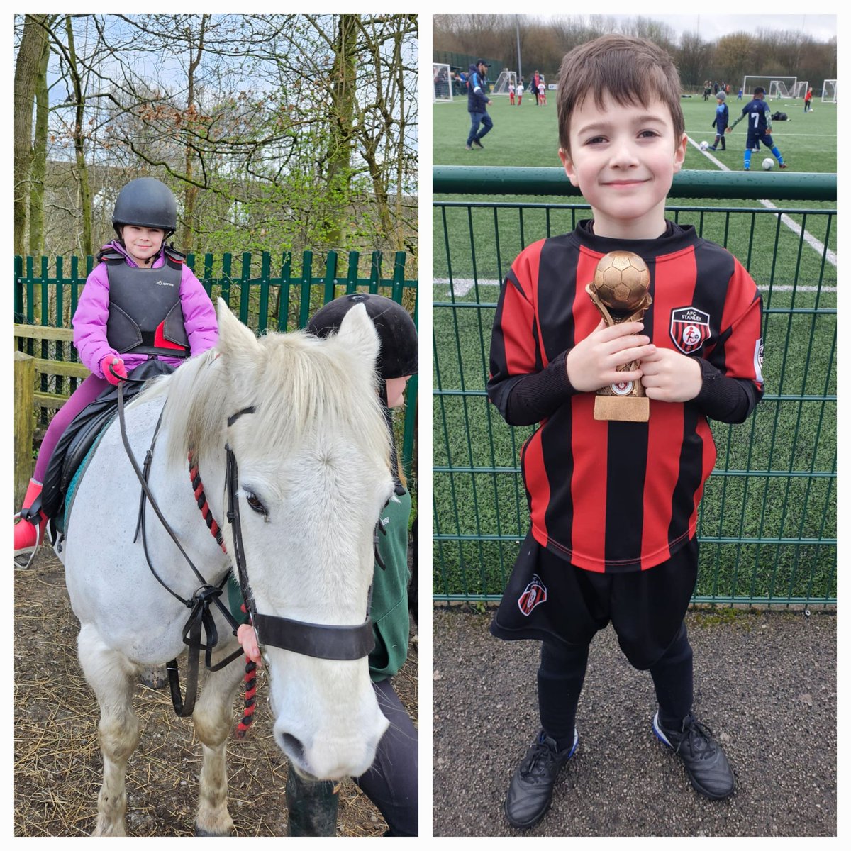 StephD (@stephd_3101) on Twitter photo Busy sporting weekend 🤗, Ava is progressing well & is now riding an even bigger horse Domino! Meanwhile, Matthew has settled into his new team brilliantly, scoring 2 fantastic goals and achieving a win! He also gained player of the match! #proud <a href="/MissMirandaY2/">Miss Miranda</a> <a href="/MrsHarveyKS1/">Mrs Harvey</a> Busy sporting weekend 🤗, Ava is progressing well & is now riding an even bigger horse Domino! Meanwhile, Matthew has settled into his new team brilliantly, scoring 2 fantastic goals and achieving a win! He also gained player of the match! #proud <a href="/MissMirandaY2/">Miss Miranda</a> <a href="/MrsHarveyKS1/">Mrs Harvey</a>