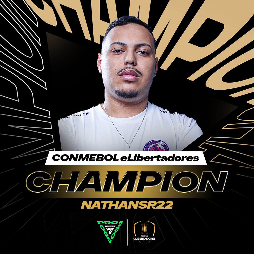 🏆 @Nathansr22 is the 2024 #eLibertadores Champion! 👏