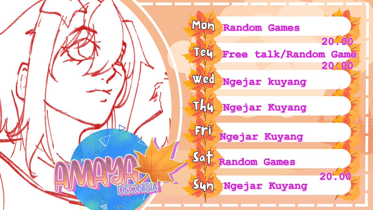 Selamat paagiii dunia tipu tipuuu, selamat sahur buat yang puasa selamat bobo yang begadang~ ini jadwal buat minggu ini yaahhhh
#amayadeonisia #Maart #Vtubers #VTuberUprising