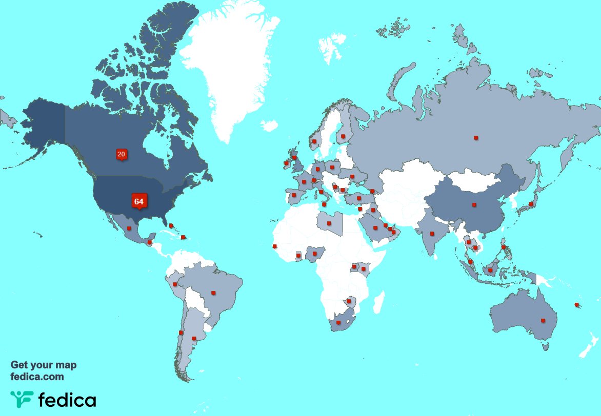 Special thank you to my 11 new followers from USA last week. fedica.com/!ICU2ebare