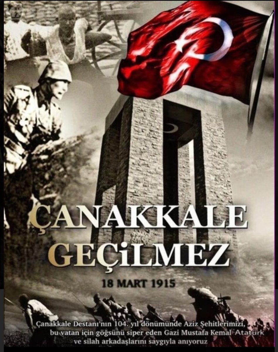 Nurdaginufus's tweet photo. 18 Mart 1915 Çanakkale Zaferi'nin 109. yıl dönümü kutlu olsun!🇹🇷

Başta Gazi Mustafa Kemal Atatürk ve silah arkadaşları olmak üzere tüm şehitlerimizi rahmet ve minnetle anıyoruz. 🇹🇷🇹🇷🇹🇷
@NurdagiKaymakam  @TCgantepilnufus 

#18MartÇanakkaleZaferi #ÇanakkaleGeçilmez https://t.co/Iqwhdtis48