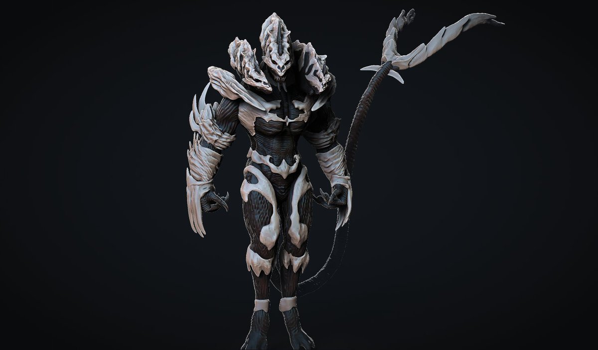 keizer ghidorah / monster X 3D sculpt . #monsterverse #godzilla