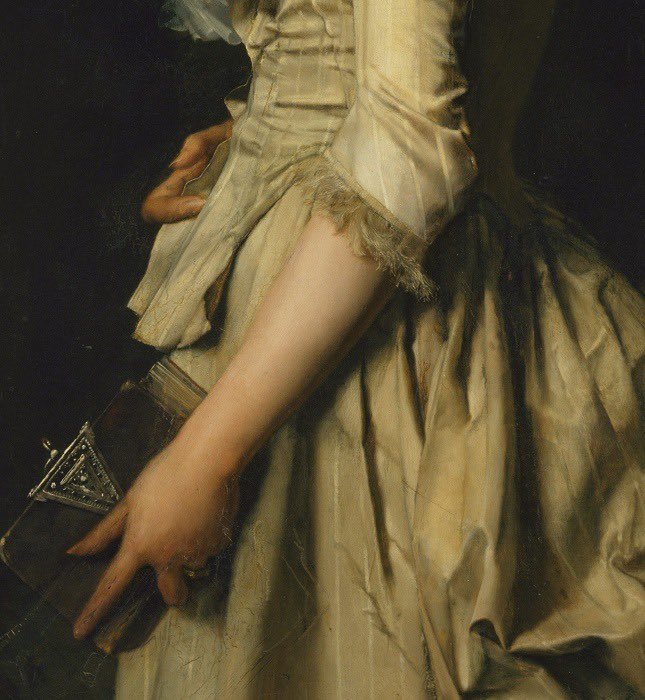 AcademiaAesthe1's tweet photo. Jules Goupil (1838 - 1883), The village girl, detail https://t.co/5hT9kTIghN