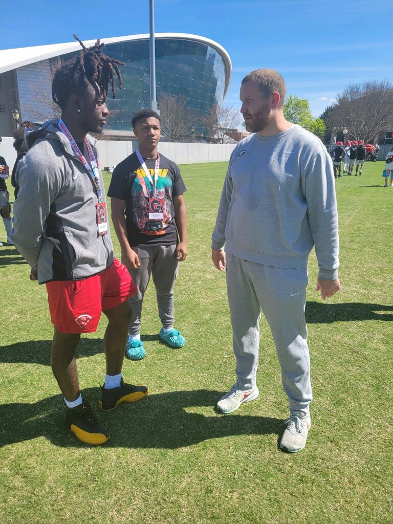Had a great day at Georgia <a href="/ChadSimmons_/">ChadSimmons</a> <a href="/RustyMansell_/">Rusty Mansell</a> <a href="/KirbySmartUGA/">Coach Kirby Smart</a> <a href="/GeorgiaFootball/">Georgia Football</a>