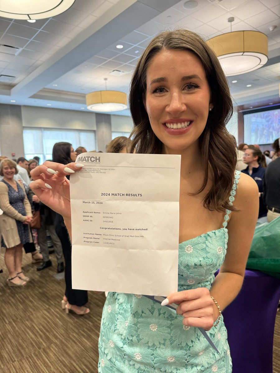 Absolutely so thrilled, blessed, grateful to couples match at Mayo Clinic! I cannot wait for all the fantastic education to come with <a href="/MayoMN_IMRES/">Mayo Clinic Internal Medicine Residency Rochester</a> !!! Thank you to my mentors at SIUSOM for your integral role in my journey! 💜#Match2024