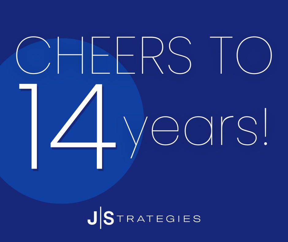 jstrategiesinc's tweet image. We’re feeling extra lucky to be celebrating 14 years of J Strategies! A heartfelt thank you to our team and all our partners for being a part of this incredible journey. We're overwhelmed with gratitude and looking forward to everything this next year has in store. Cheers! ☘️
