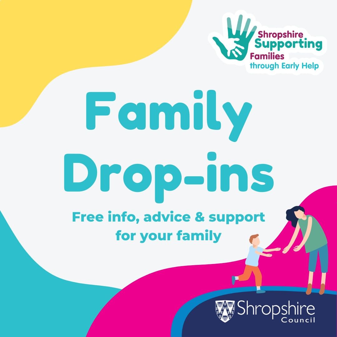 You can get free information, advice and support on all aspects of family life, at our Family Drop-Ins. Come along for a coffee and a chat, and find out how we can help you. orlo.uk/YTGwI #Shrewsbury #Oswestry #MarketDrayton #Ludlow #EarlyHelp #Shropshire