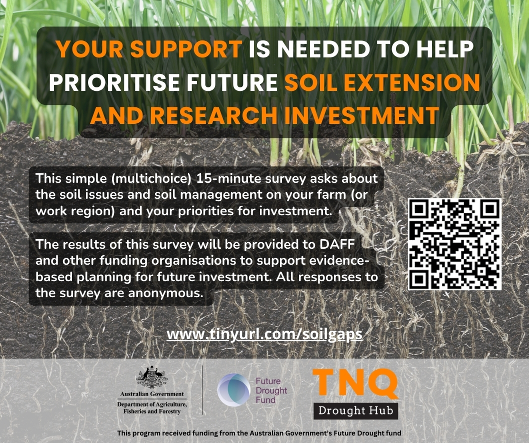 Please complete this 15 minute survey to help guide the future priorities of soil funding: tinyurl.com/soilgaps