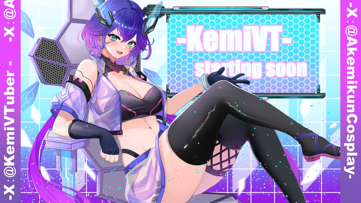 VGen Comm for @KemiVTuber I look forward to the day when I can see the streaming‼️ #VGenComm #VGen