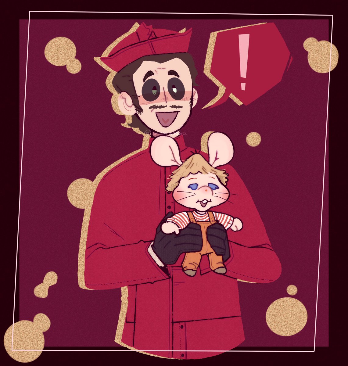 people are talking about the wrong rats regarding copia 
he's a Topo Gigio fan obviously

#ghostbc #cardinalcopia #papaemeritusiv #ghostfanart